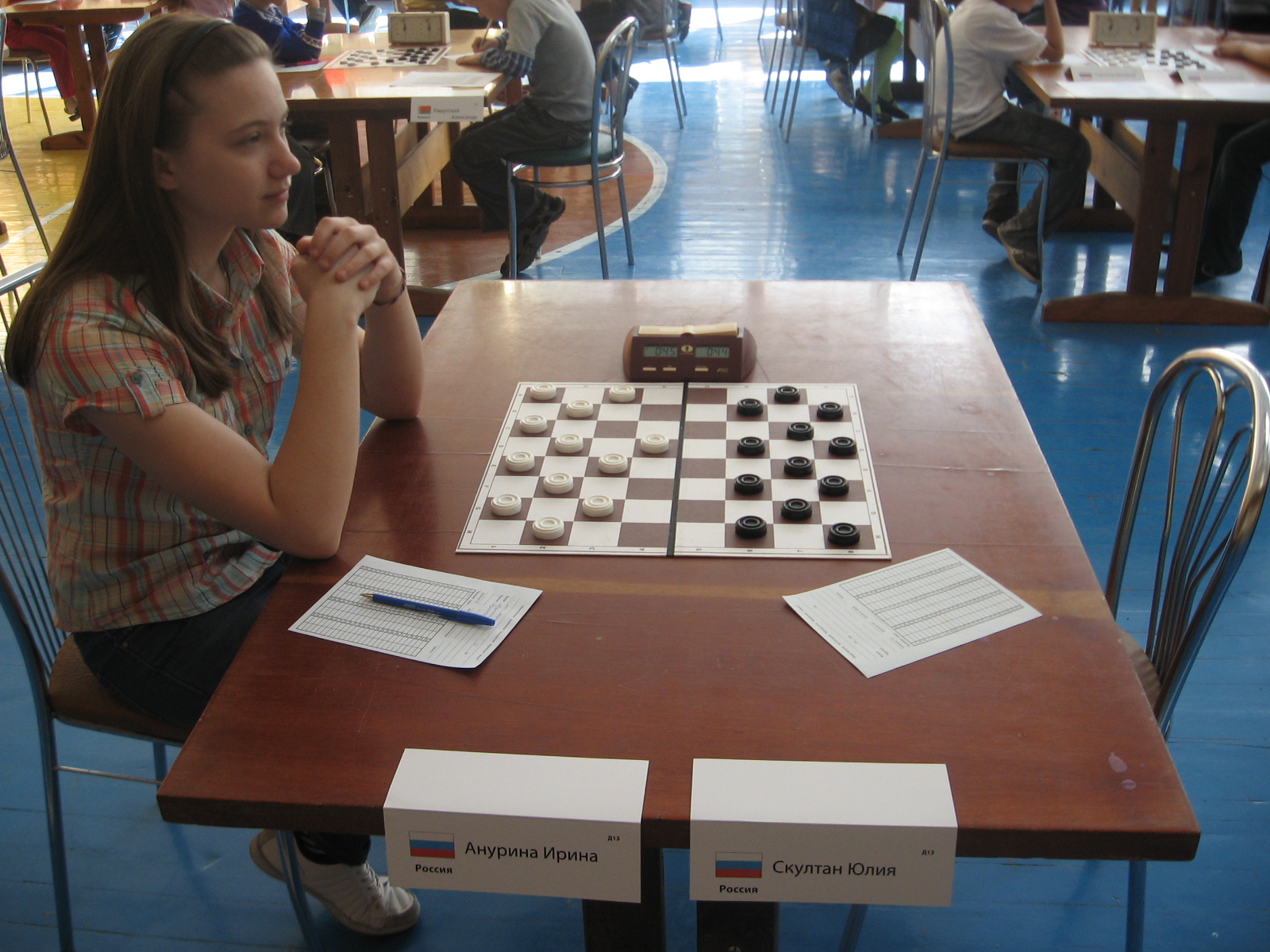 Нажмите для просмотра картинки в полный размер -  Фотогалерея - Чемпионат(Первенство) Европы по шашкам -64 среди юношей и девушек. 2012(Борисов) - 2 й тур - 40.jpg